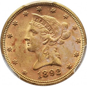 USA, 10 Dollars 1892, Philadelphia