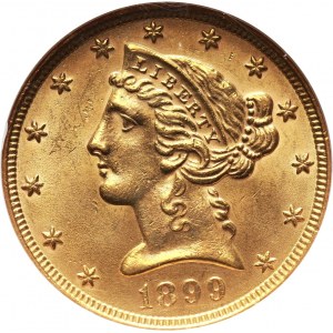 Stany Zjednoczone Ameryki, 5 dolarów 1899, Filadelfia