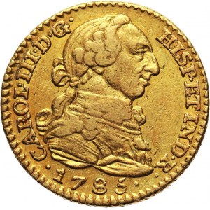 Hiszpania, Karol III, escudo 1785 M-DV, Madryt