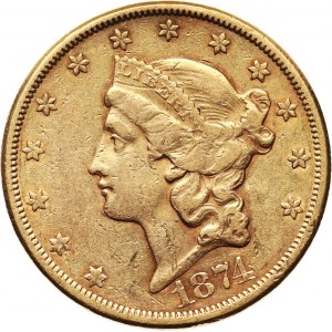 USA, 20 Dollars 1874 CC, Carson City