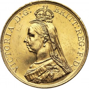 Great Britain, Victoria, 5 Pounds 1887