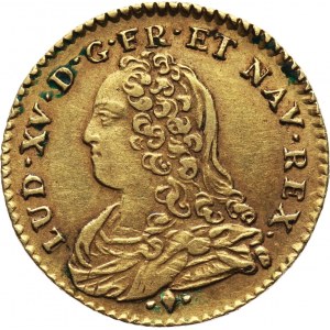 Francja, Ludwik XV, 1/2 Louis d'or 1726 L, Bayonne