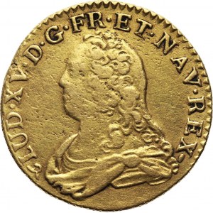 Francja, Ludwik XV, Louis d'or 1726 B, Rouen