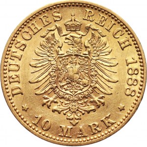 Germany, Prussia, Friedrich III, 10 Mark 1888 A, Berlin