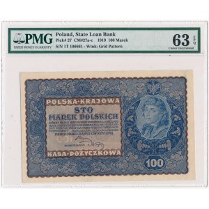 100 marek 1919 - I Serja T - PMG 63 EPQ