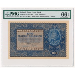 100 marek 1919 - IE Serja N - PMG 66 EPQ