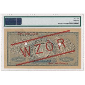 250.000 marek 1923 WZÓR - Y - PMG 55 - rzadka seria zastępcza