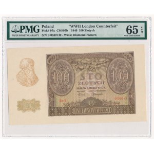 100 złotych 1940 ZWZ - B - PMG 65 EPQ