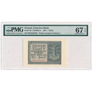 1 złoty 1941 - BD - PMG 67 EPQ