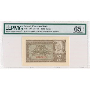 2 złote 1941 - AG - PMG 65 EPQ