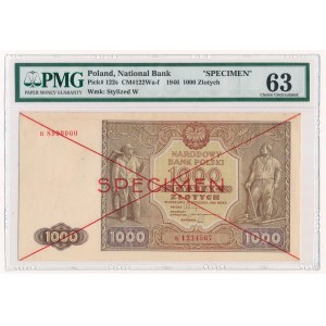 1.000 złotych 1946 SPECIMEN - RZADKI