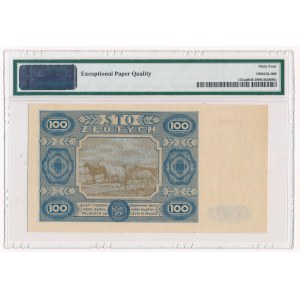 100 złotych 1948 - AA - NIEOBIEGOWE - NIEBIESKIE - PMG 64 EPQ - RZADKOŚĆ