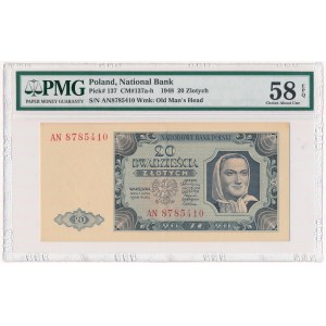 20 złotych 1948 - AN - PMG 58 EPQ