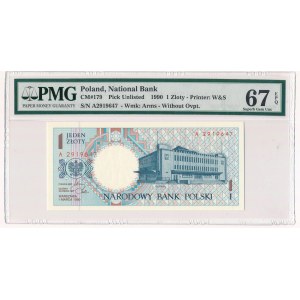 1 złoty 1990 - A - PMG 67 EPQ