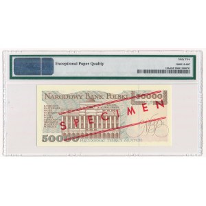 50.000 złotych 1993 WZÓR A 0000000 No.0304 - PMG 65 EPQ