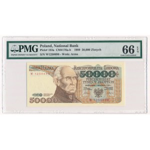 50.000 złotych 1989 - W - PMG 66 EPQ