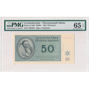 Czechosłowacja, Getto Terezin 50 koron 1943 - PMG 65 EPQ