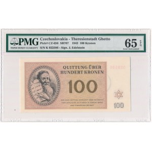 Czechosłowacja, Getto Terezin 100 koron 1943 - PMG 65 EPQ