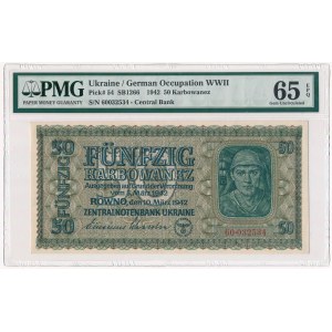 Ukraina, 50 karbowańców 1942 - PMG 65 EPQ