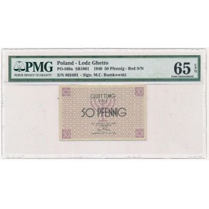 50 fenigów 1940 czerwony numerator - PMG 65 EPQ