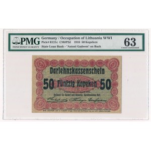 Poznań 50 kopiejek 1916 krótka klauzula (P2c) - PMG 63