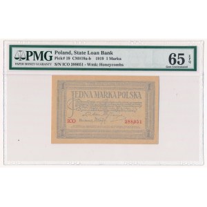 1 marka 1919 - ICO - PMG 65 EPQ - PIĘKNY