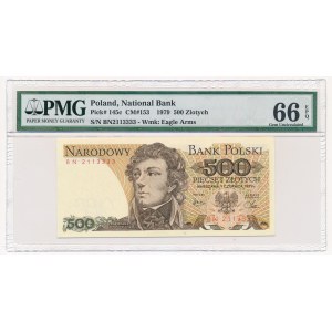 500 złotych 1979 - BN - PMG 66 EPQ