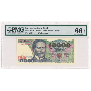 10.000 złotych 1987 - A - PMG 66 EPQ