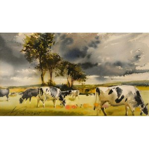 Papke Adam, Landscape with cows