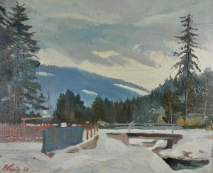 Franciszek WÓJCIK (1903-1984), Pejzaż górski ze strumieniem, 1938
