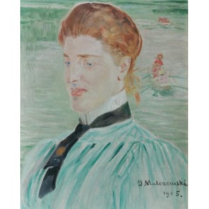 Jacek MALCZEWSKI (1854-1929), Portret kobiety z rudymi włosami, 1905