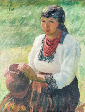 Samuel FINKELSTEIN (1890-1942), Wiejska dziewczyna z dzbanem, 1935