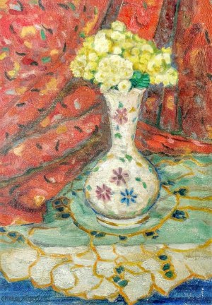 Ottokar SKIBIŃSKI (1900-1980), Kwiaty w wazonie