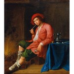 Malarz nieokreślony, zachodnioeuropejski, XVIII w., Młodzieniec z fajką