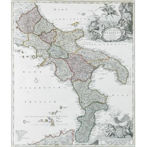 Jan Baptysta HOMANN (1664-1724), Mapa Południowych Włoch