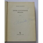 Spór o istnienie świata autograf Romana Ingardena