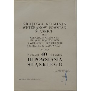 Powstania Śląskie autograf Jerzego Ziętka