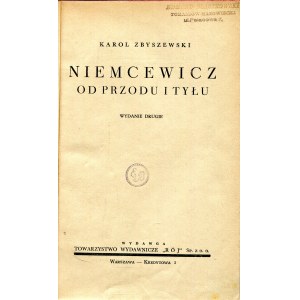 Niemcewicz od przodu i tyłu Karol Zbyszewski