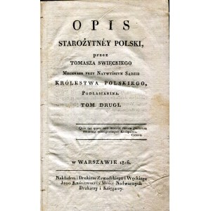 Opis Starożytney Polski Warszawa 1816 tom II