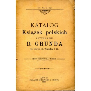 Katalog książek polskich Antykwarni Grunda