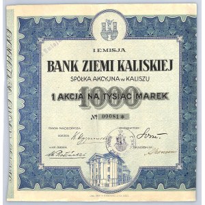 Bank Ziemi Kaliskiej SA, Em.I, 1000 marek - nieznana emisja