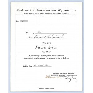 Krakowskie Towarzystwo Wydawnicze, 500 koron 1912