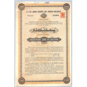 Lemberg - Czernowitz - Jassy Eisenbahn - Gesellschaft, Wien 300 gulden 1884