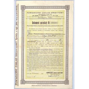 Dokument sprzedaży, Powszechny Zakład Kredytowy we Lwowie 21 Marca 1928