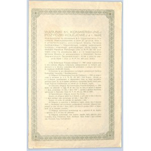 5% Konwersyjna Pożyczka Kolejowa 1926, Obligacja na 30 złotych