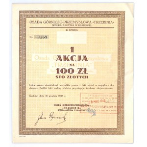 Osada Górniczo - Przemysłowa TRZEBINIA S.A., Em.2 - 100 złotych 1938