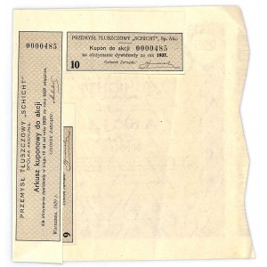 Przemysł Tłuszczowy SCHICHT S.A., 225 złotych 1929 - RZADKA