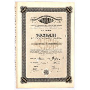 Warrant, Em. II, 10 x 10000 marek 1923