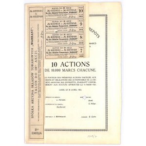 Warrant, Em. II, 10 x 10000 marek 1923