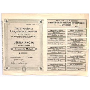 Przetwórnia Olejów Roślinnych, 12 złotych 1926